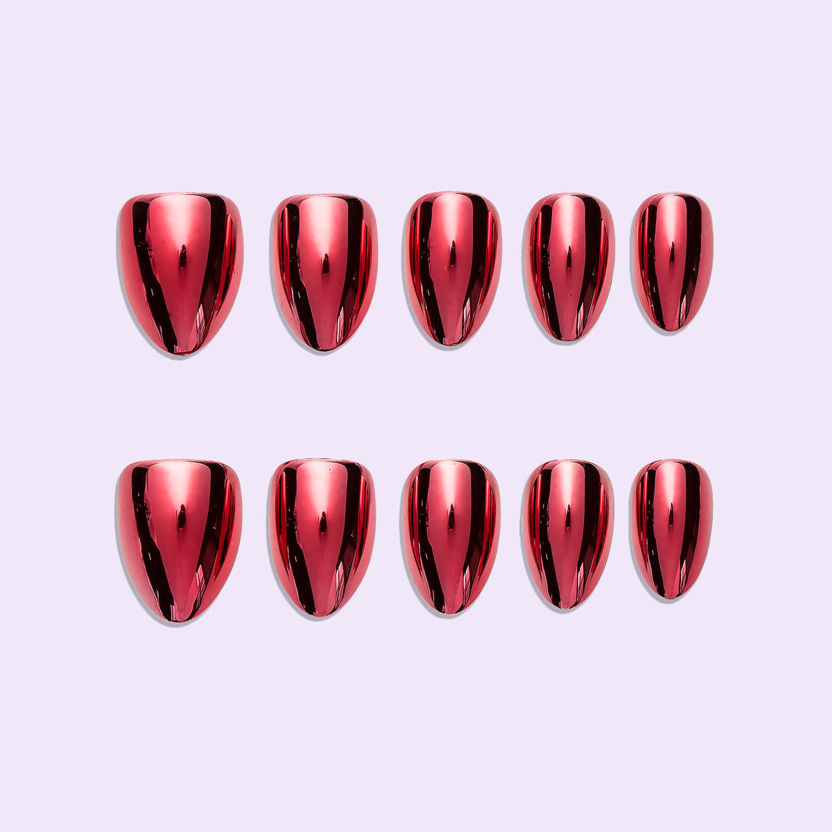 Cherry Plated press on nails - 10