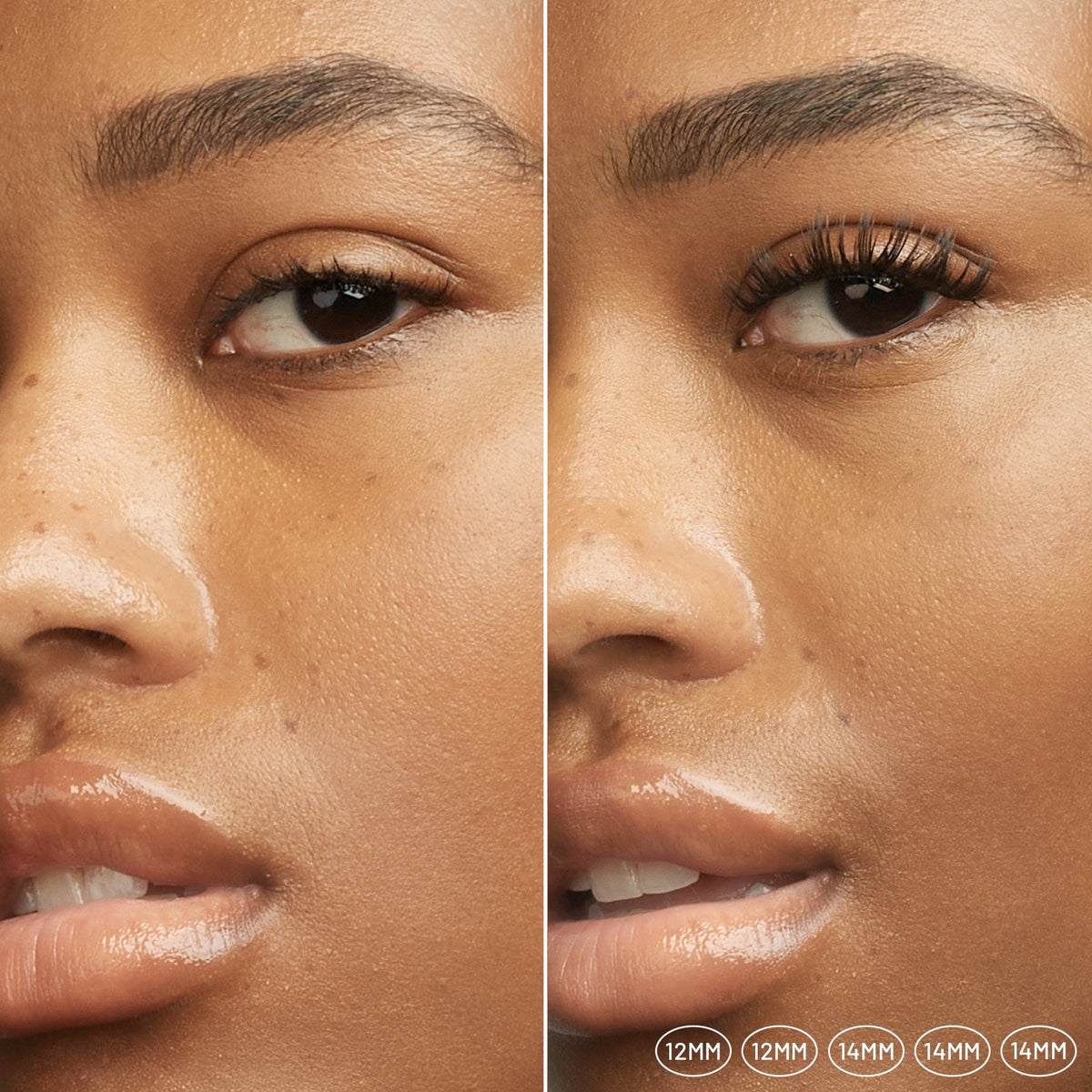 Lilac St. Brazil Eyelash Extensions - before after