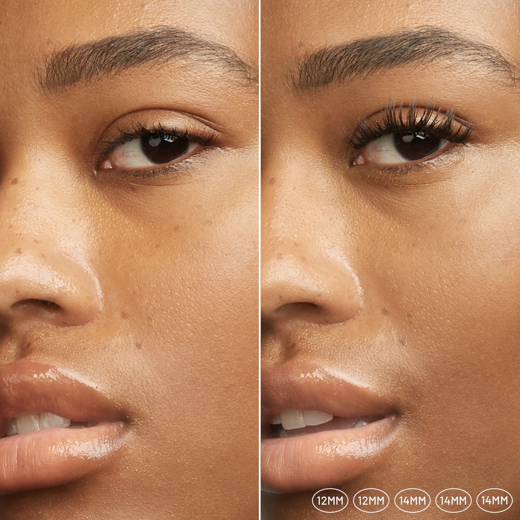 Lilac St. Brazil Eyelash Extensions - before after