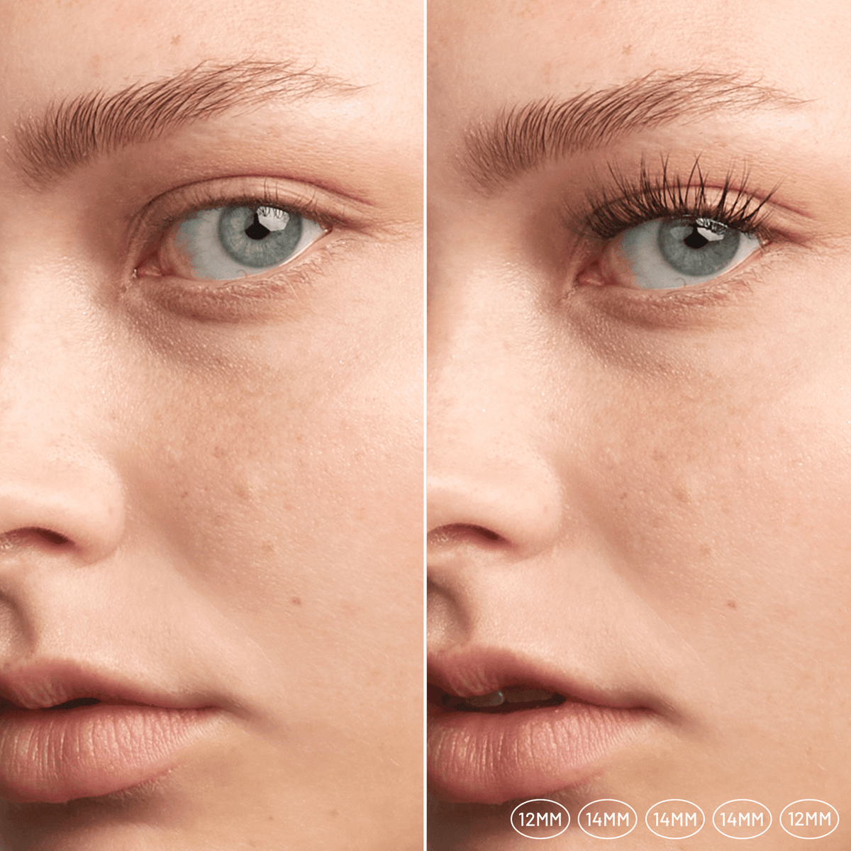 Lilac St. Prism Lash Extensions - before after