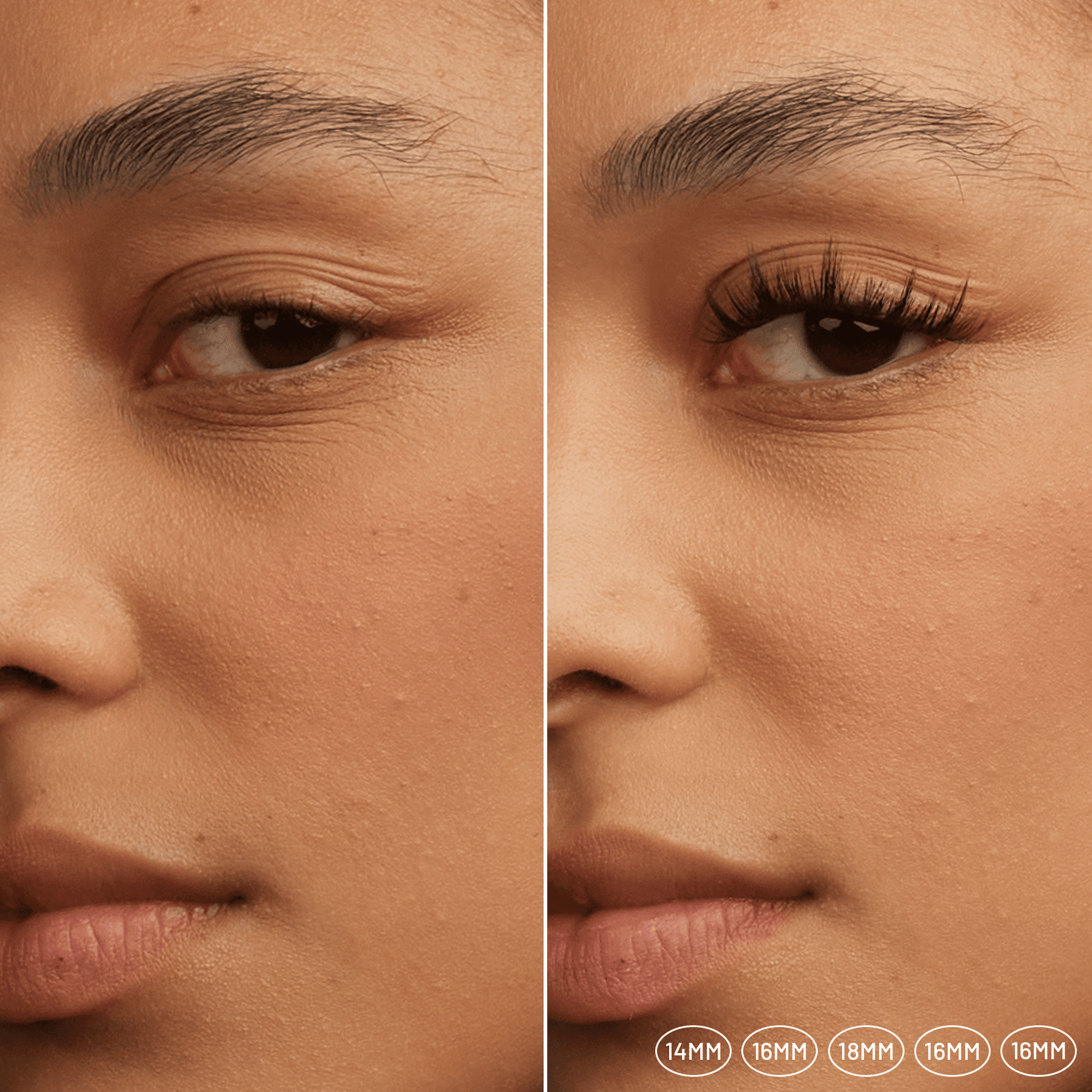 Lilac St. Nova DIY lash extensions before after