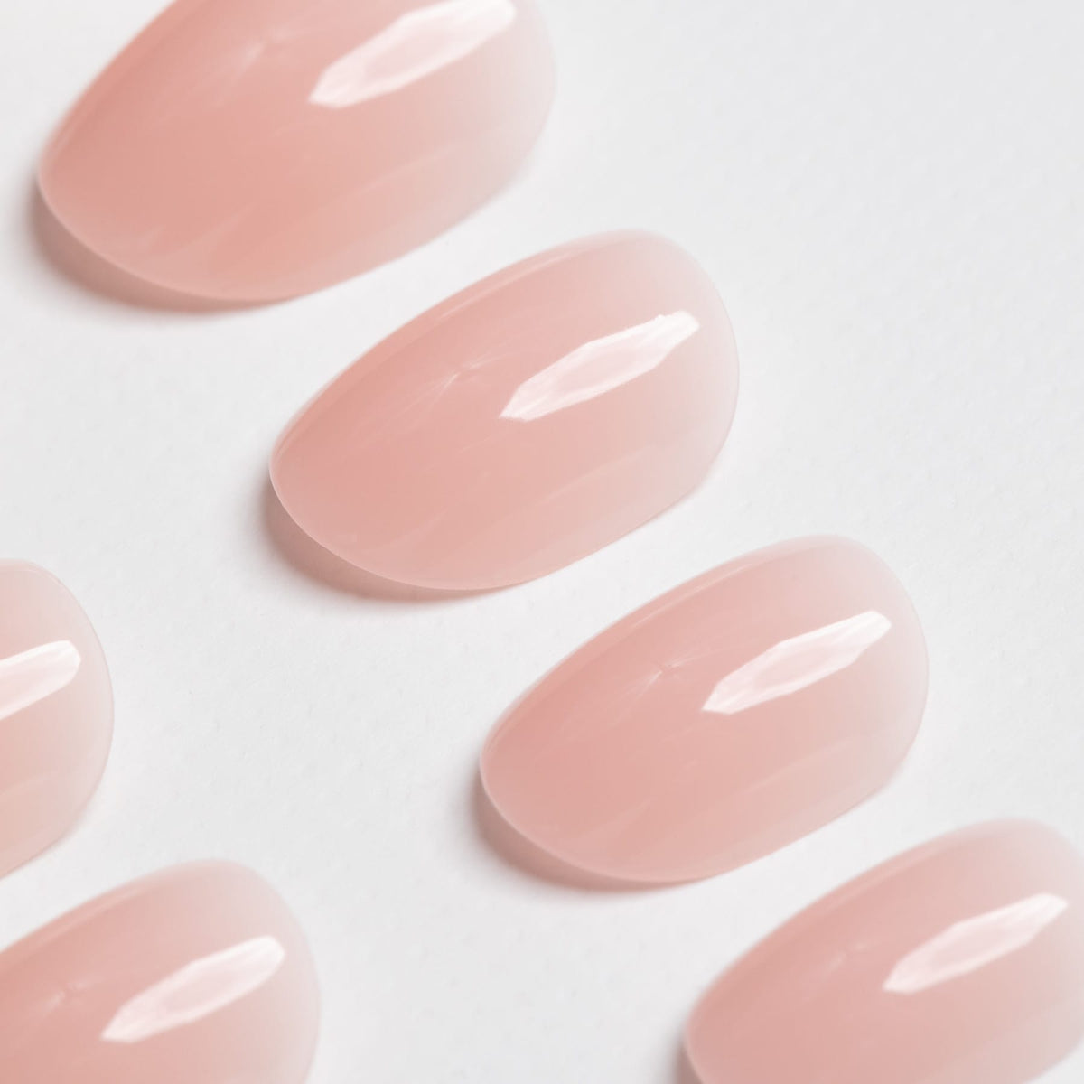 Sheer Chemise press on nails zoomed