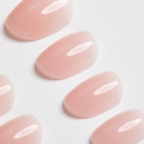 Sheer Chemise press on nails zoomed