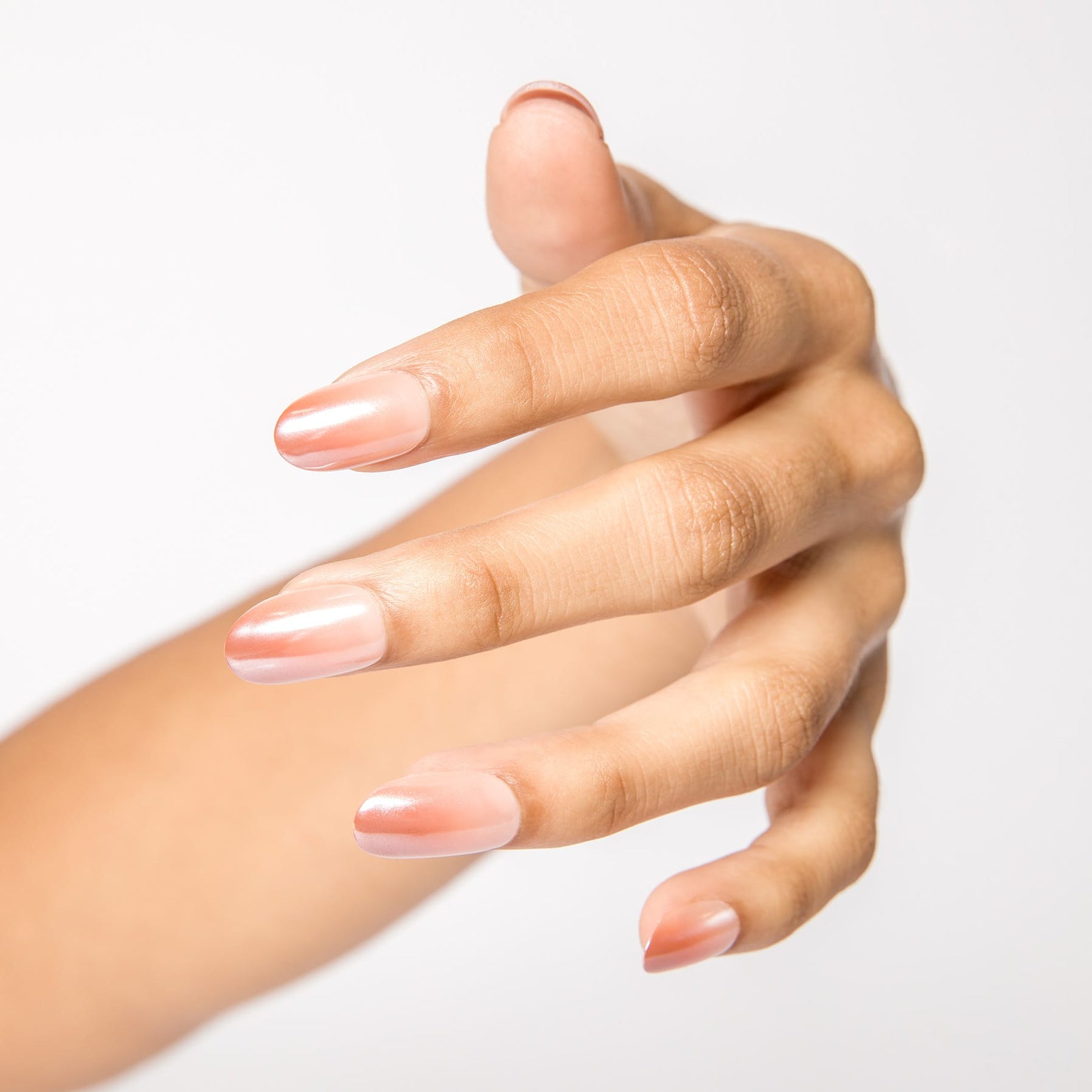 Blush Touched Press on nails - one hand