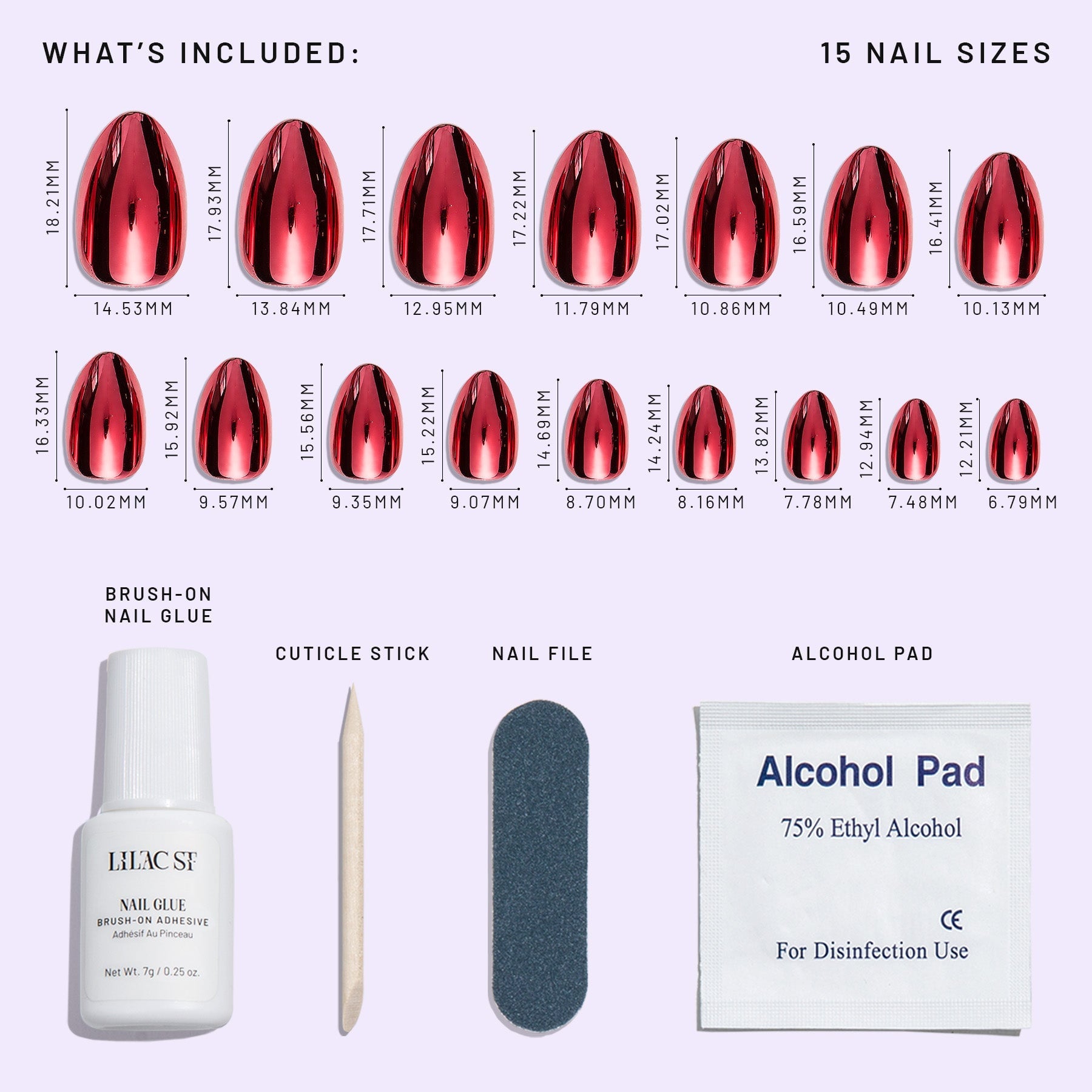 Cherry Plated Nails – Bold & Glossy Finish
