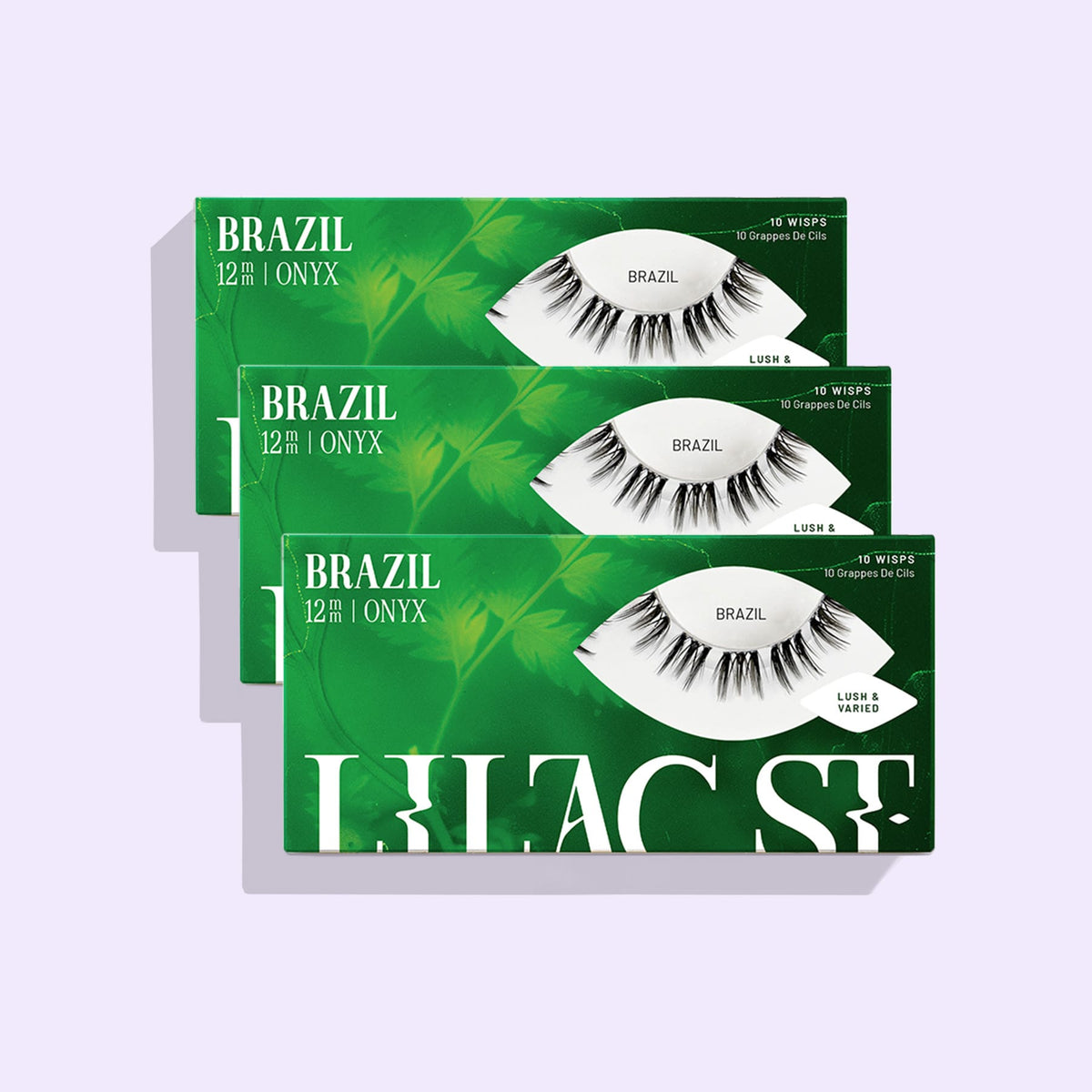 Lilac St. Brazil DIY lash extensions - 3 pack 12mm