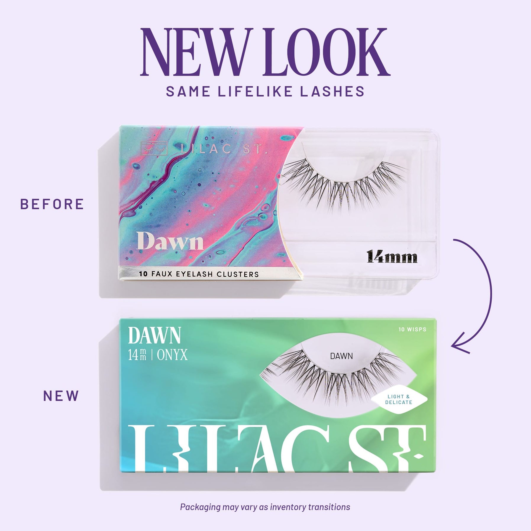 Lilac St. Dawn Lash Extensions - new look