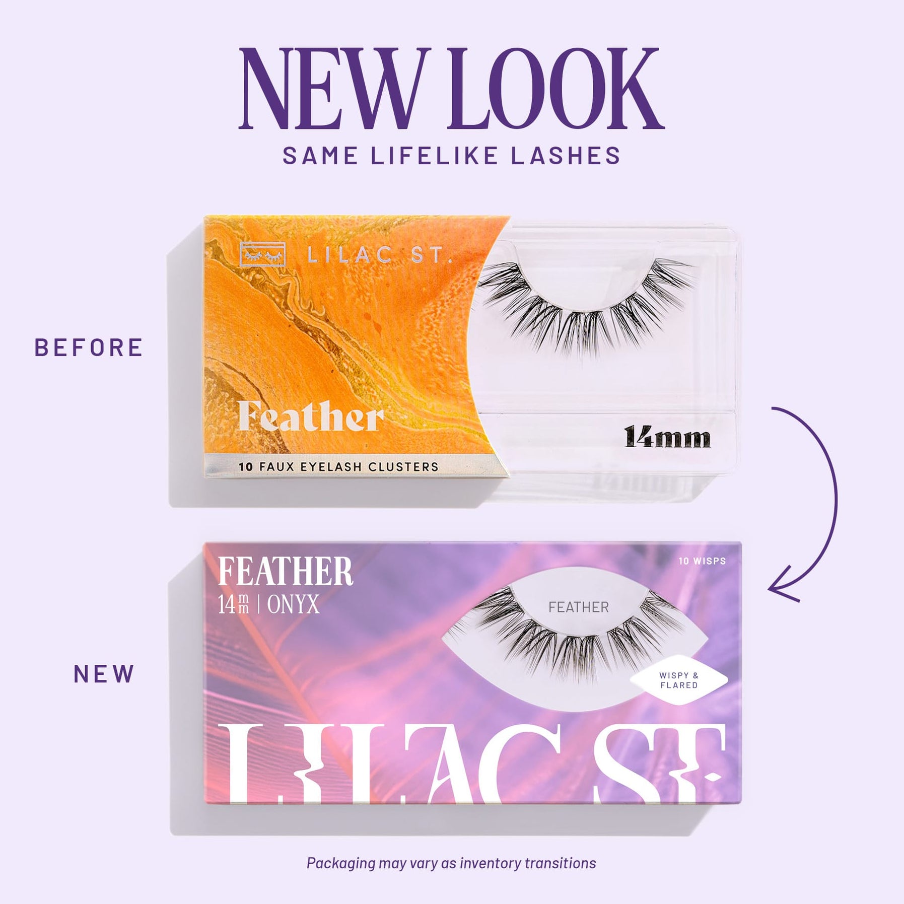 Lilac St. Feather Lash Extensions new look