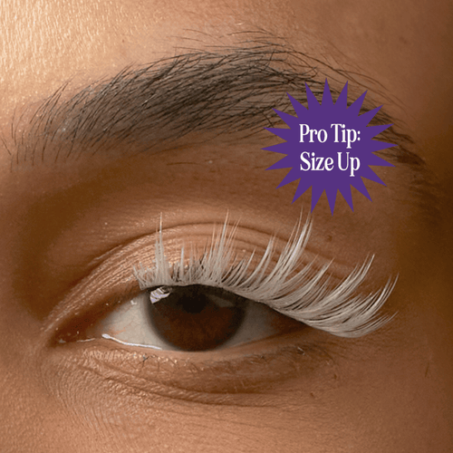 Lilac St. Nova-Frost DIY lash extensions on model