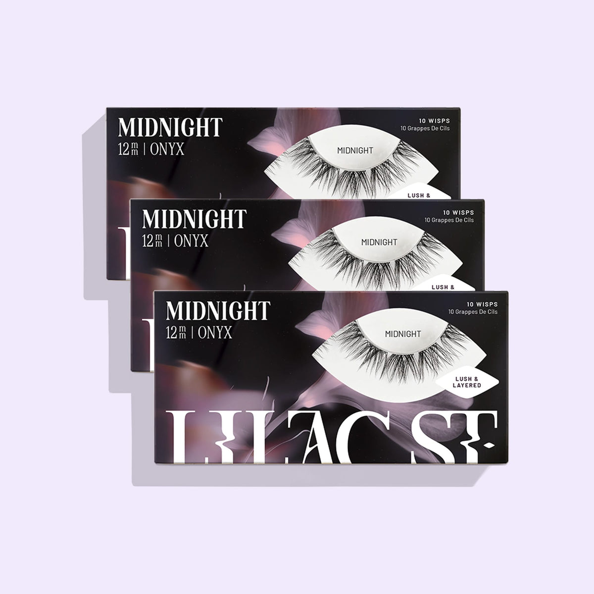 Lilac St. Midnight DIY lash extensions - 3 pack 12mm