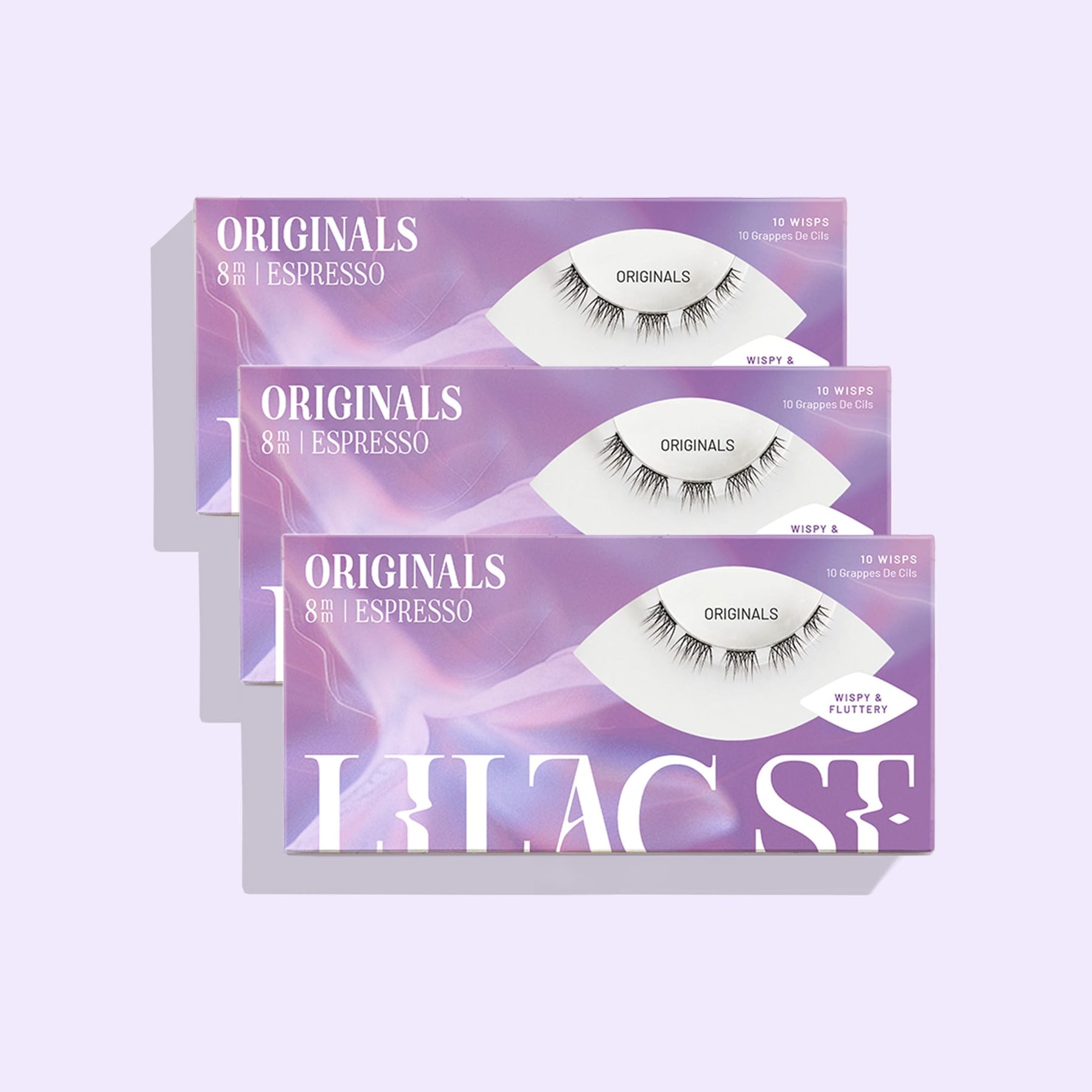 Lilac St. Originals Espresso DIY lash extensions - 3 pack 8mm