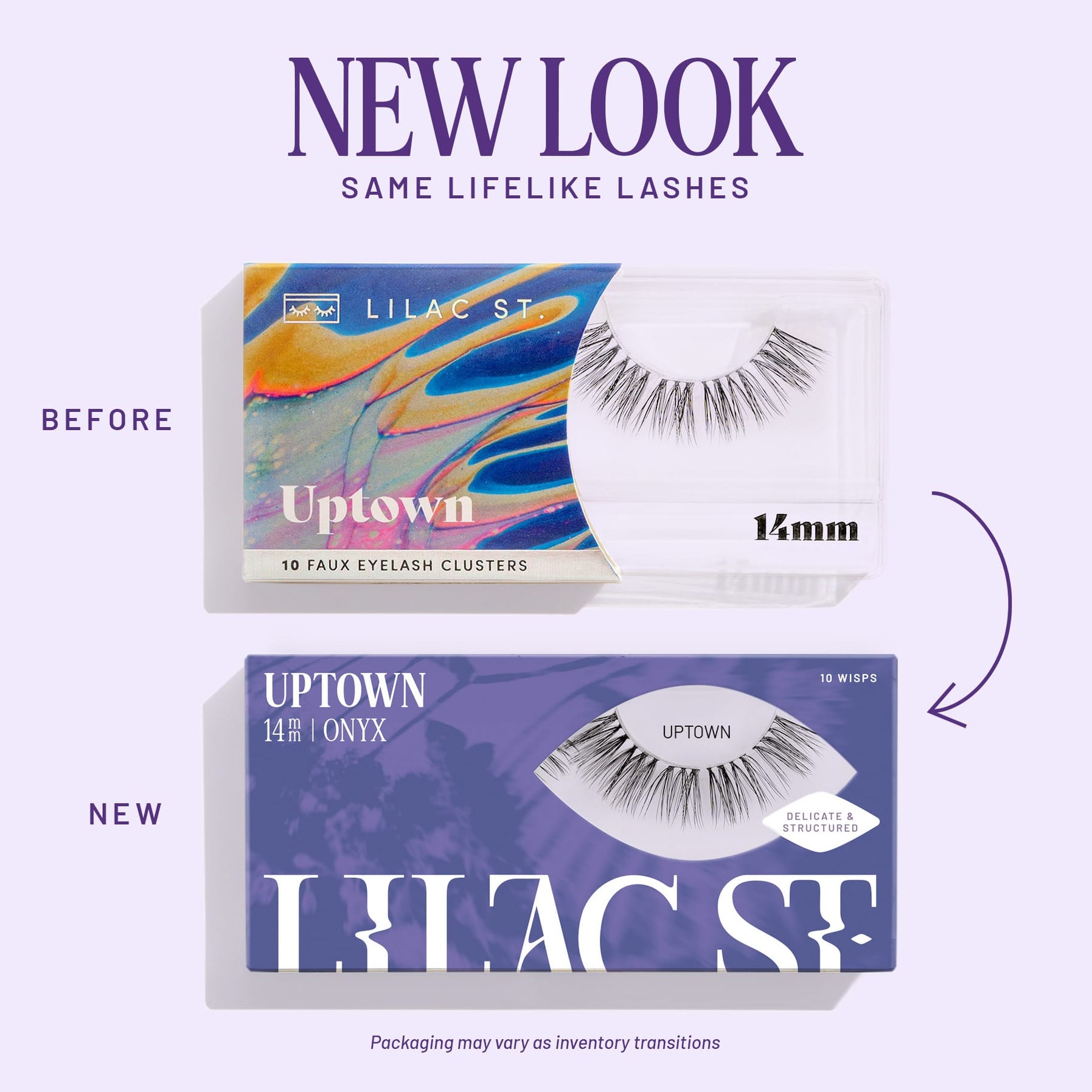 Lilac St. Uptown Eyelash Extensions new look